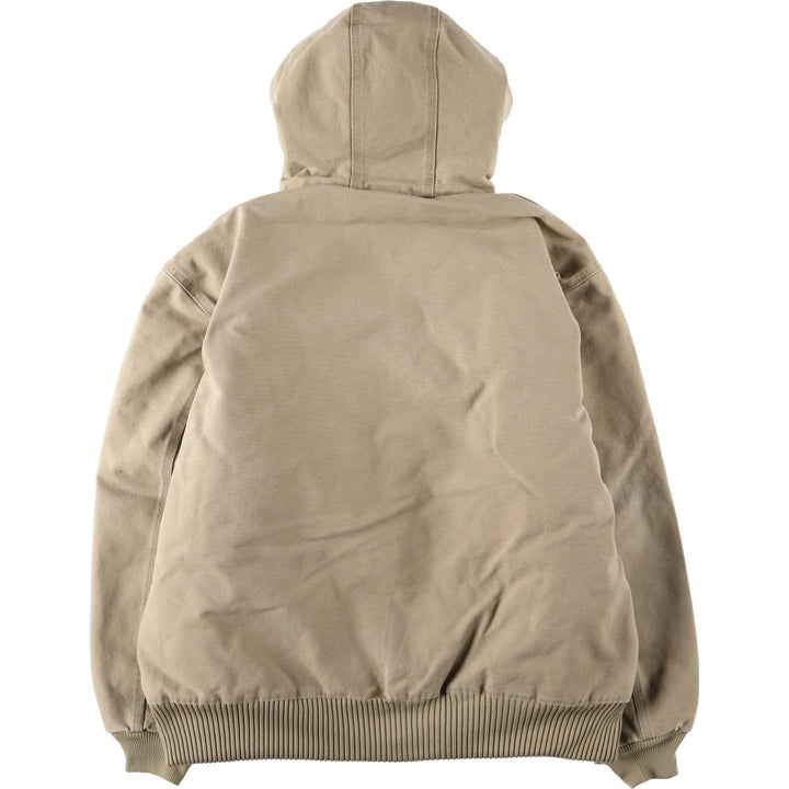 Carhartt Active Jacket, Padded Duck Full-Zip Hoodie, Men's XL cotton Beige type Vintage Second Hand
