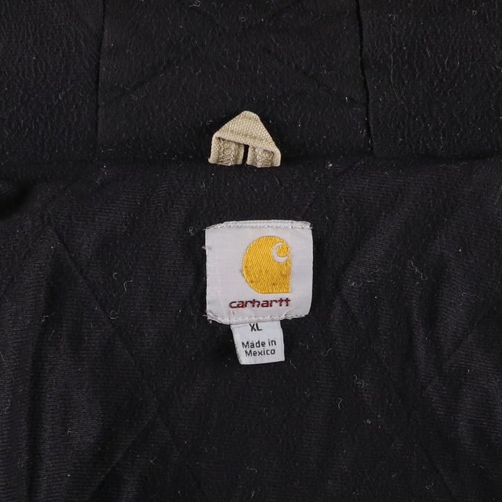 Carhartt Active Jacket, Padded Duck Full-Zip Hoodie, Men's XL cotton Beige type Vintage Second Hand