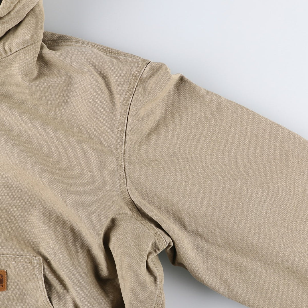 Carhartt Active Jacket, Padded Duck Full-Zip Hoodie, Men's XL cotton Beige type Vintage Second Hand