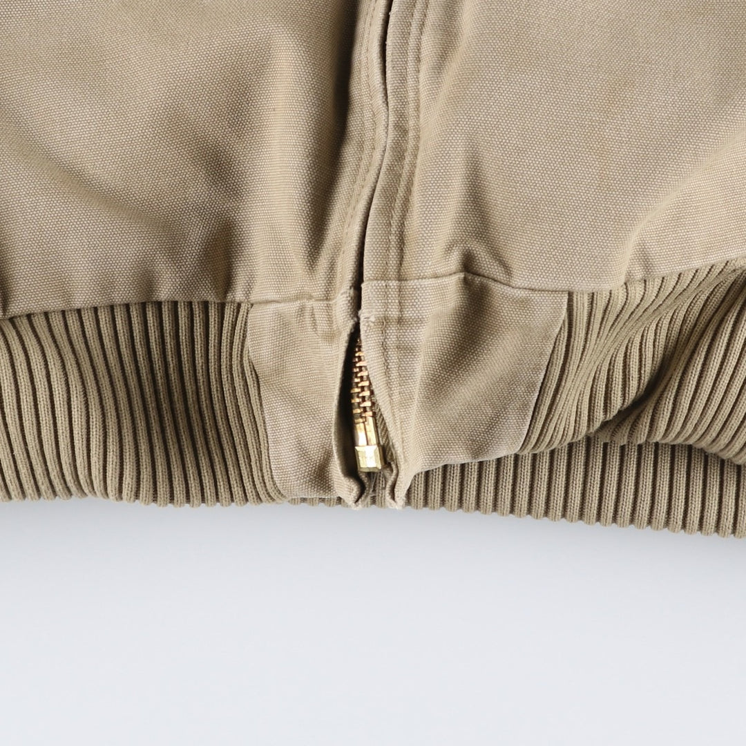 Carhartt Active Jacket, Padded Duck Full-Zip Hoodie, Men's XL cotton Beige type Vintage Second Hand