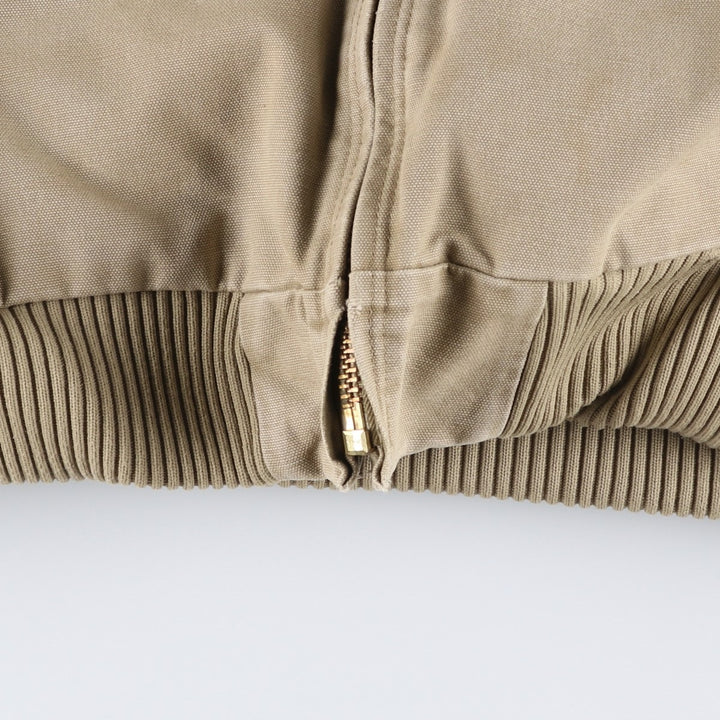 Carhartt Active Jacket, Padded Duck Full-Zip Hoodie, Men's XL cotton Beige type Vintage Second Hand