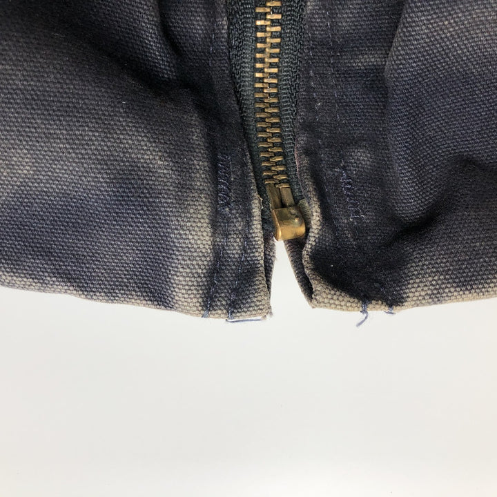 Carhartt Active Jacket Duck Full Zip Hoodie Men's L size cotton black type Vintage Second Hand