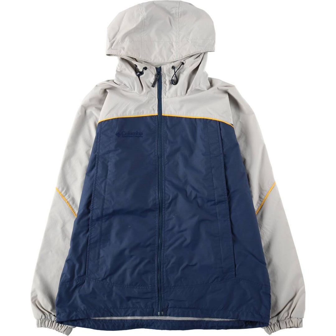 1990'S Columbia Ripstop Mountain Parka Shell Jacket (Men's Size L) unclear navy blue type Vintage Second Hand