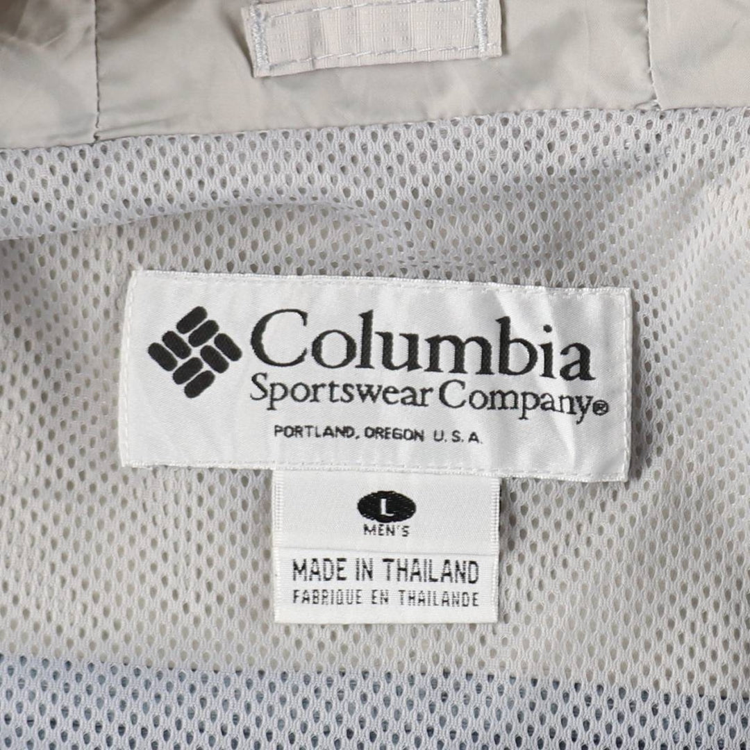 1990'S Columbia Ripstop Mountain Parka Shell Jacket (Men's Size L) unclear navy blue type Vintage Second Hand