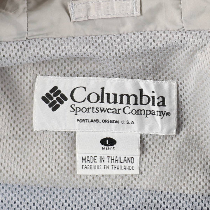 1990'S Columbia Ripstop Mountain Parka Shell Jacket (Men's Size L) unclear navy blue type Vintage Second Hand