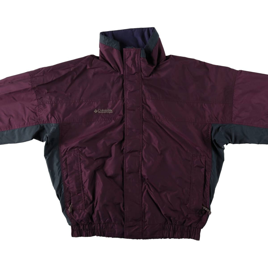 90s-00'S Columbia BUGABOO Mountain Parka Shell Jacket, Men's Size M (approx.) Nylon wine-red Vintage Second Hand