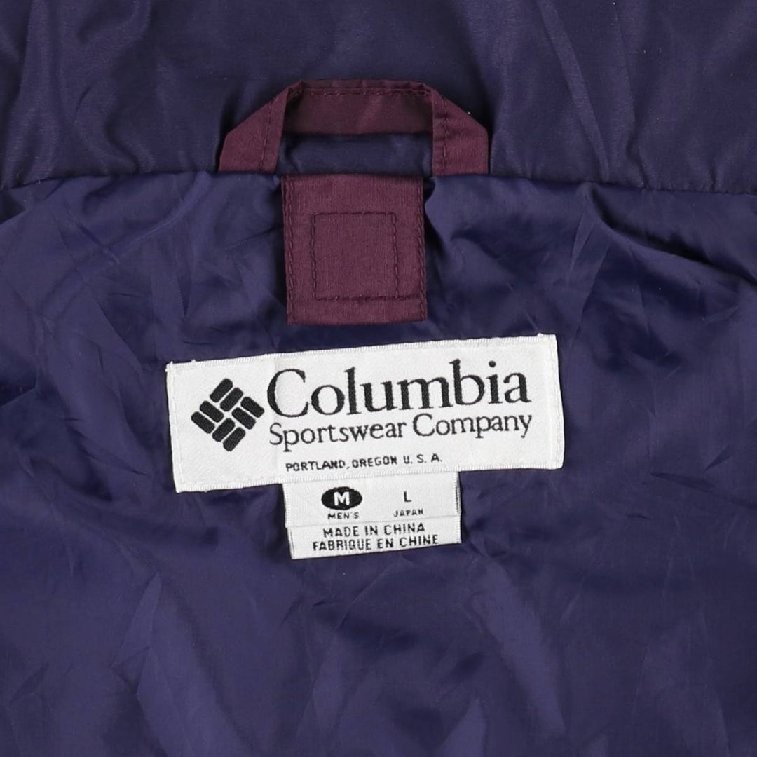 90s-00'S Columbia BUGABOO Mountain Parka Shell Jacket, Men's Size M (approx.) Nylon wine-red Vintage Second Hand
