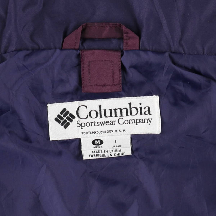 90s-00'S Columbia BUGABOO Mountain Parka Shell Jacket, Men's Size M (approx.) Nylon wine-red Vintage Second Hand