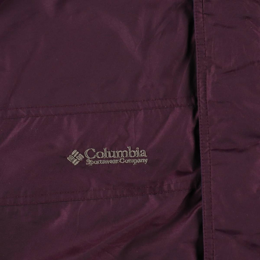 90s-00'S Columbia BUGABOO Mountain Parka Shell Jacket, Men's Size M (approx.) Nylon wine-red Vintage Second Hand