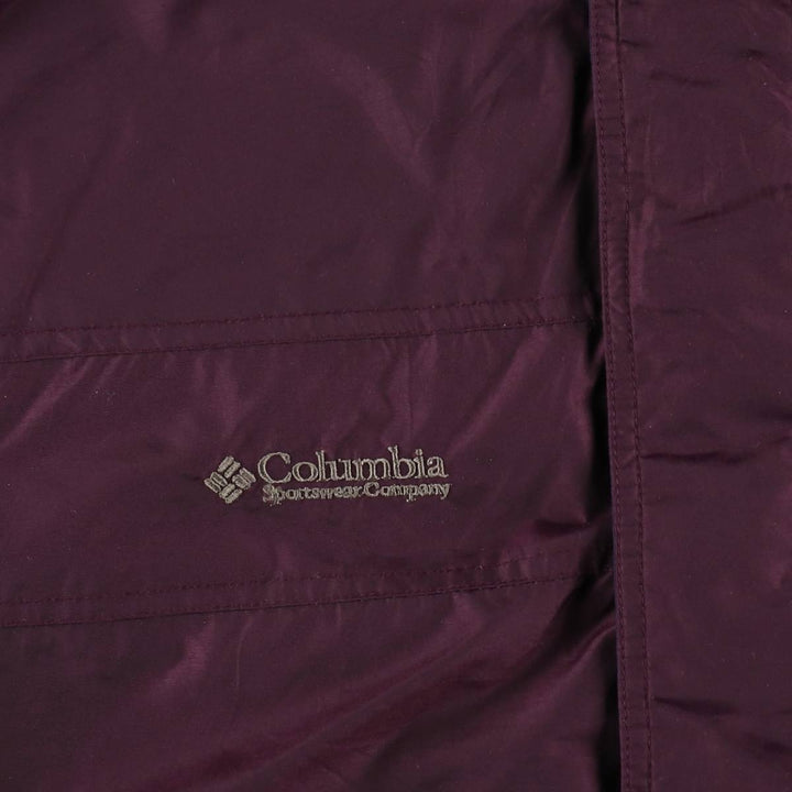 90s-00'S Columbia BUGABOO Mountain Parka Shell Jacket, Men's Size M (approx.) Nylon wine-red Vintage Second Hand