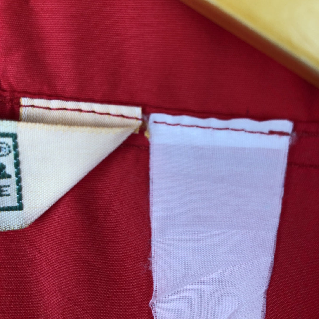 ~90'S LLBean Anorak Parka, Men's XL equivalent, Vintage unclear red type Vintage Second Hand