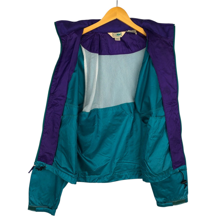 90'S LLBean Mountain Jacket Shell Jacket Men's Size L (approx.) Vintage Nylon turquoise blue Vintage Second Hand
