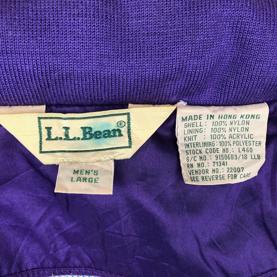 90'S LLBean Mountain Jacket Shell Jacket Men's Size L (approx.) Vintage Nylon turquoise blue Vintage Second Hand