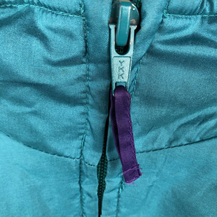 90'S LLBean Mountain Jacket Shell Jacket Men's Size L (approx.) Vintage Nylon turquoise blue Vintage Second Hand