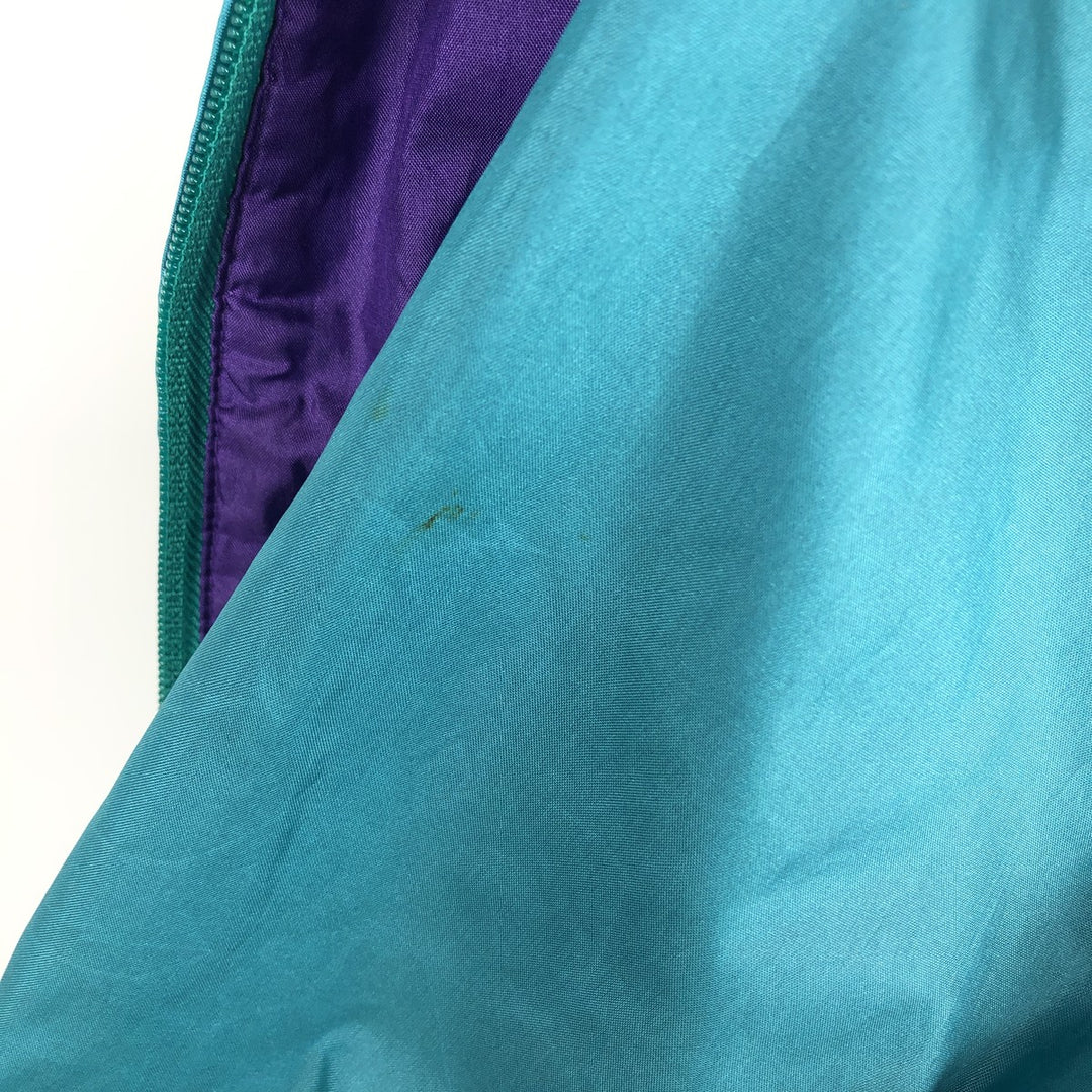 90'S LLBean Mountain Jacket Shell Jacket Men's Size L (approx.) Vintage Nylon turquoise blue Vintage Second Hand