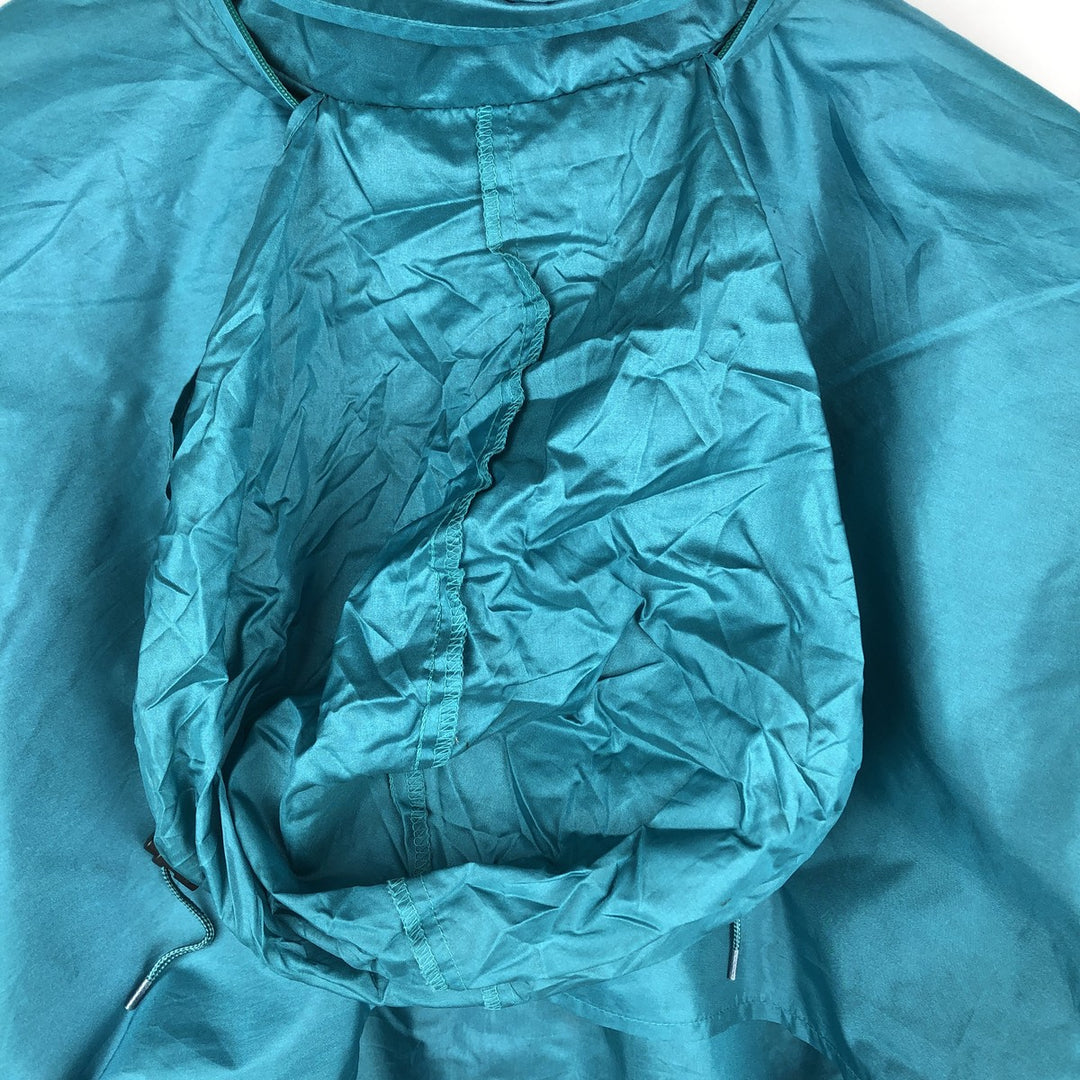 90'S LLBean Mountain Jacket Shell Jacket Men's Size L (approx.) Vintage Nylon turquoise blue Vintage Second Hand