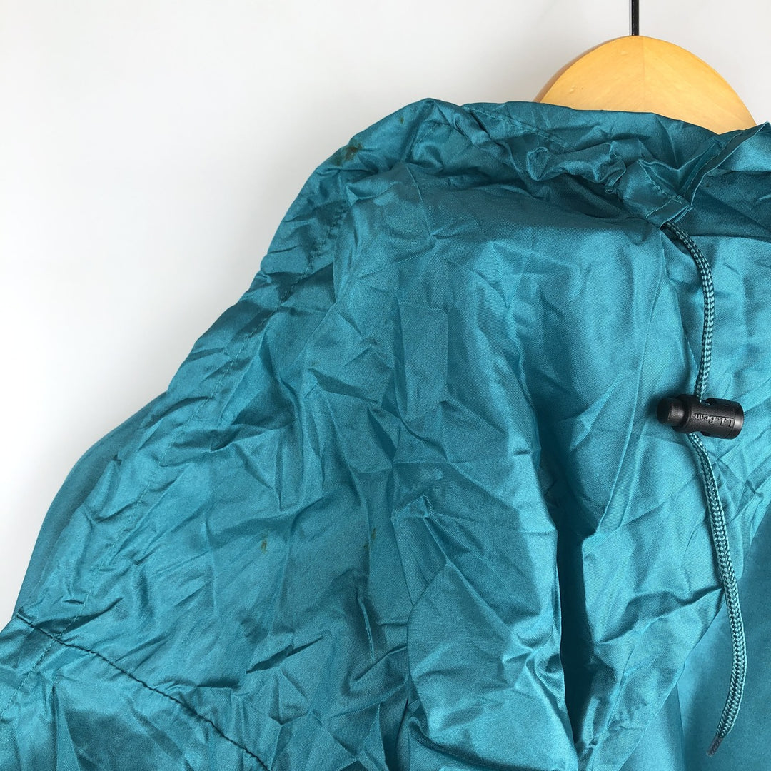90'S LLBean Mountain Jacket Shell Jacket Men's Size L (approx.) Vintage Nylon turquoise blue Vintage Second Hand