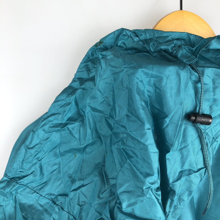 90'S LLBean Mountain Jacket Shell Jacket Men's Size L (approx.) Vintage Nylon turquoise blue Vintage Second Hand