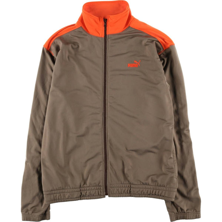 90s-00'S Vintage Puma Track Jacket, Men's Size Medium polyester Khaki type Vintage Second Hand