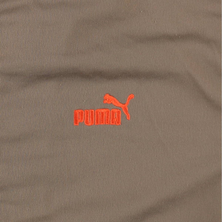 90s-00'S Vintage Puma Track Jacket, Men's Size Medium polyester Khaki type Vintage Second Hand