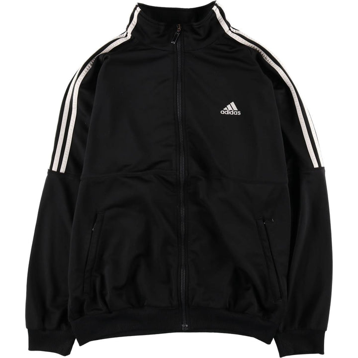 00'S adidas jersey track jacket, men's size L polyester black type Vintage Second Hand