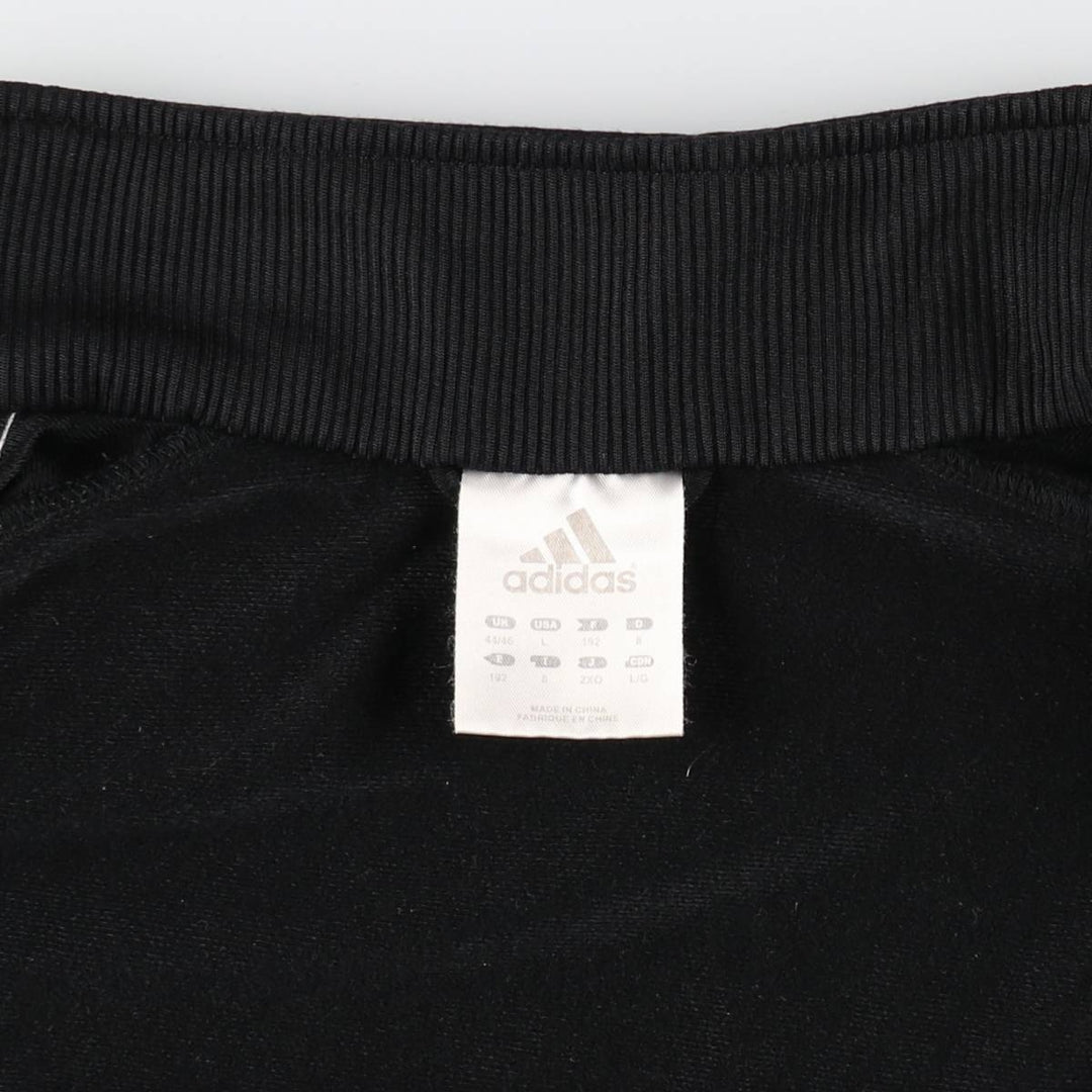 00'S adidas jersey track jacket, men's size L polyester black type Vintage Second Hand