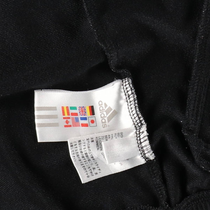 00'S adidas jersey track jacket, men's size L polyester black type Vintage Second Hand