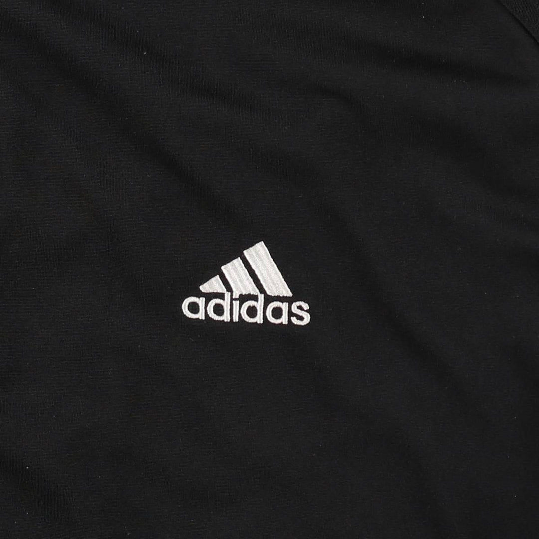 00'S adidas jersey track jacket, men's size L polyester black type Vintage Second Hand