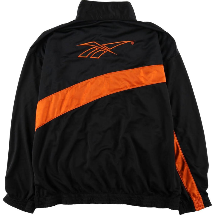 90'S Reebok Back Logo Jersey Track Jacket, Men's Size M (approx.), Vintage unclear black type Vintage Second Hand