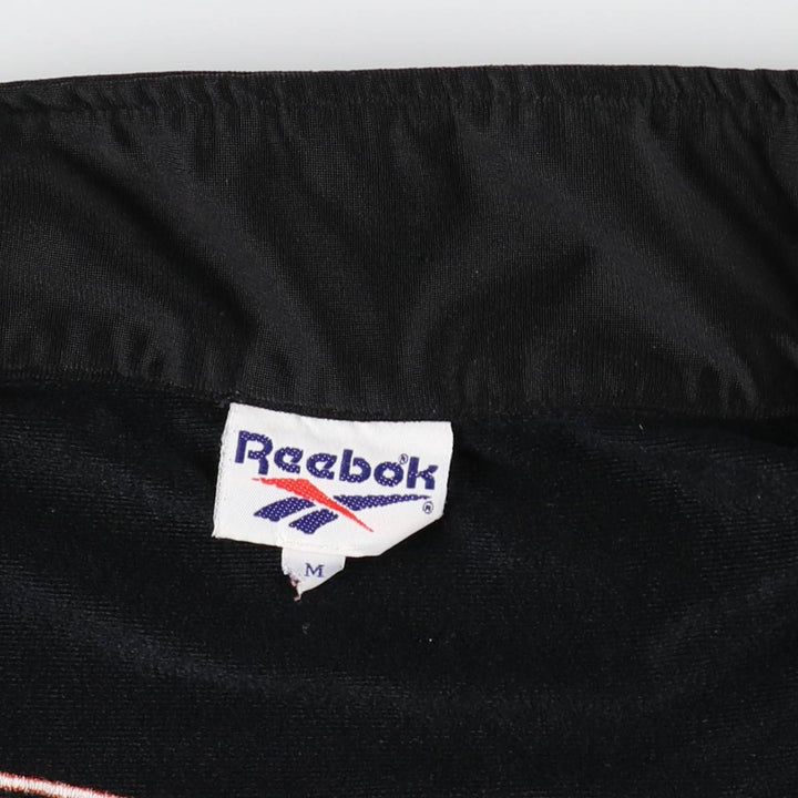 90'S Reebok Back Logo Jersey Track Jacket, Men's Size M (approx.), Vintage unclear black type Vintage Second Hand