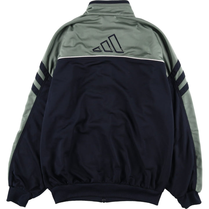 00'S adidas jersey track jacket, men's size M polyester Khaki type sage green Vintage Second Hand