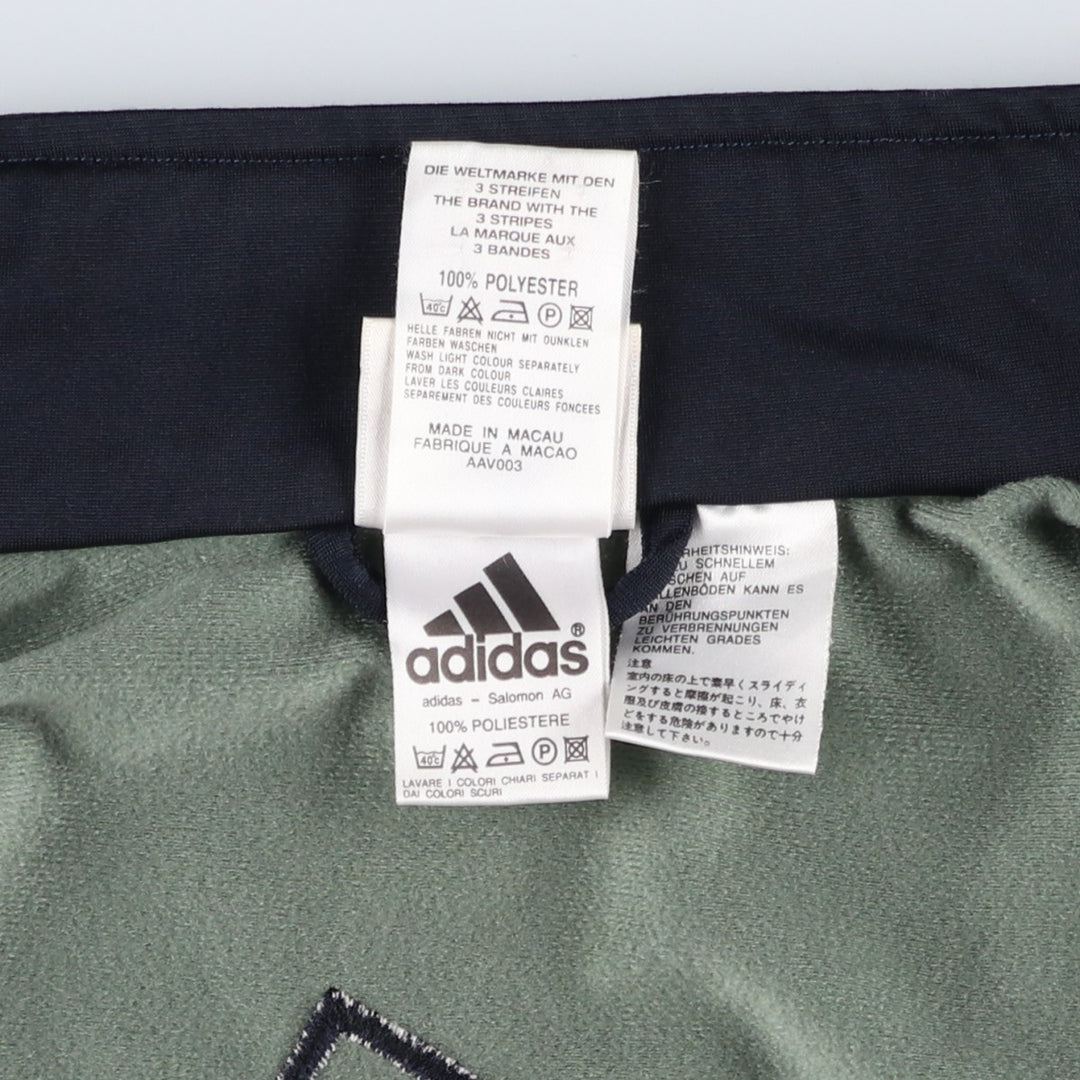 00'S adidas jersey track jacket, men's size M polyester Khaki type sage green Vintage Second Hand