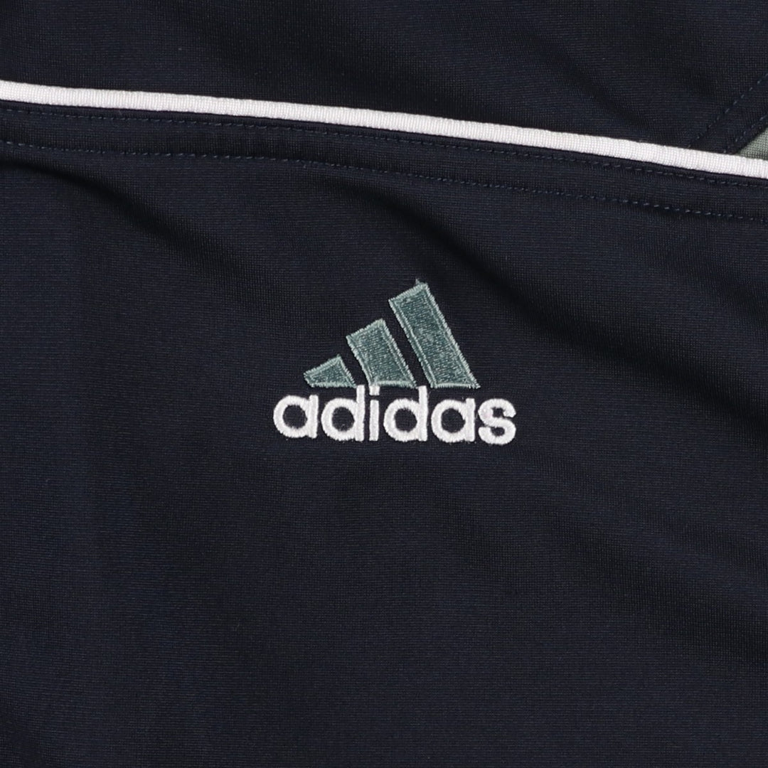 00'S adidas jersey track jacket, men's size M polyester Khaki type sage green Vintage Second Hand