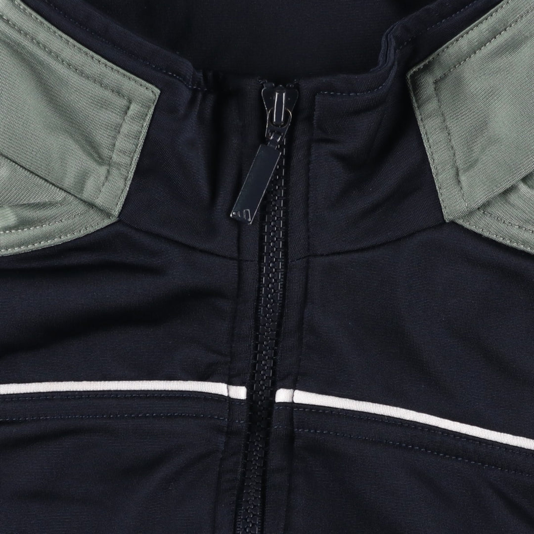 00'S adidas jersey track jacket, men's size M polyester Khaki type sage green Vintage Second Hand
