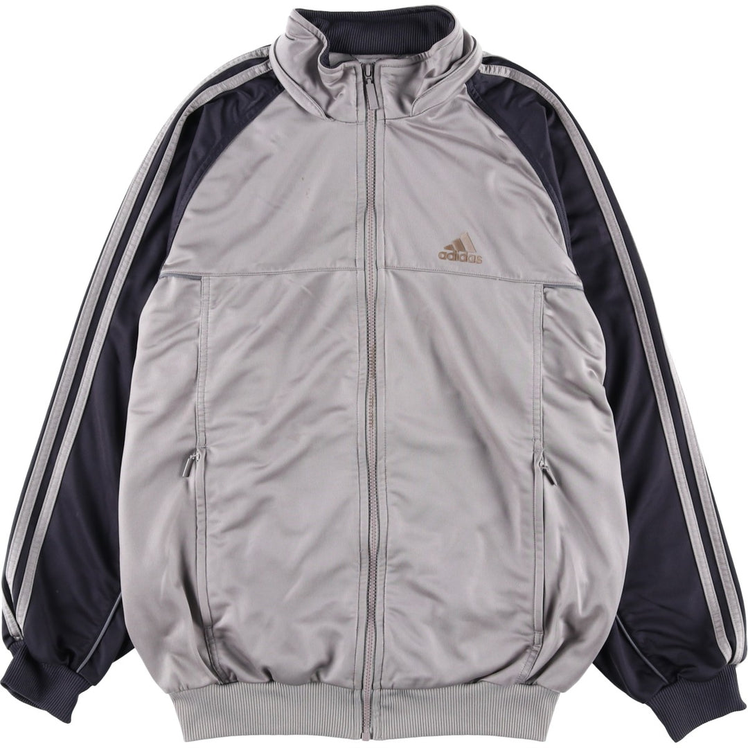 00'S adidas jersey track jacket, men's size M polyester gray type Vintage Second Hand