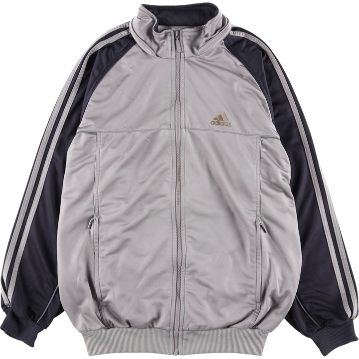 00'S adidas jersey track jacket, men's size M polyester gray type Vintage Second Hand