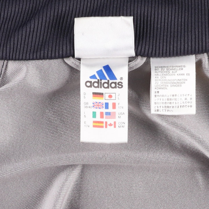 00'S adidas jersey track jacket, men's size M polyester gray type Vintage Second Hand