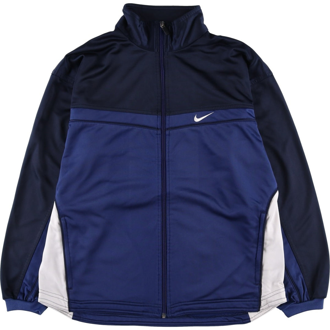 90'S Nike Jersey Track Jacket Men's L Size Vintage polyester blue type Vintage Second Hand