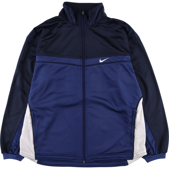 90'S Nike Jersey Track Jacket Men's L Size Vintage polyester blue type Vintage Second Hand