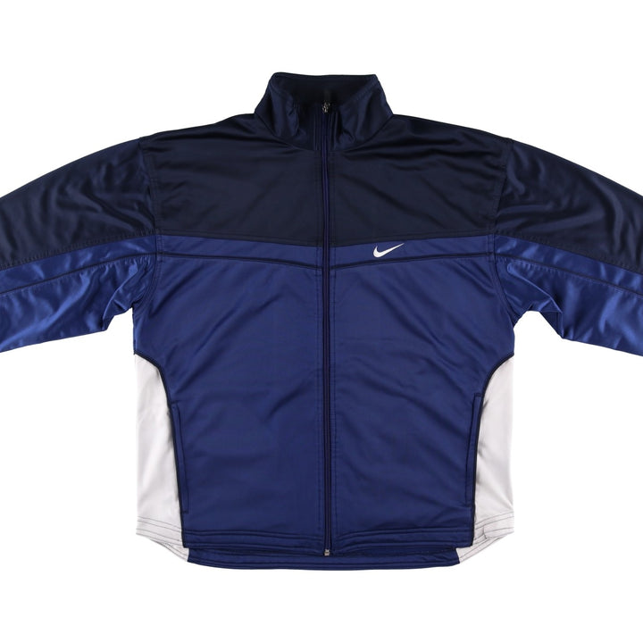 90'S Nike Jersey Track Jacket Men's L Size Vintage polyester blue type Vintage Second Hand