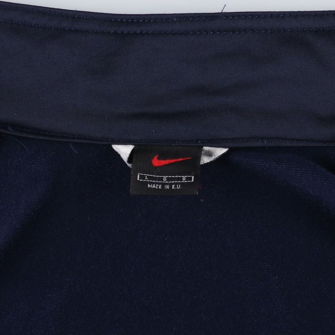 90'S Nike Jersey Track Jacket Men's L Size Vintage polyester blue type Vintage Second Hand