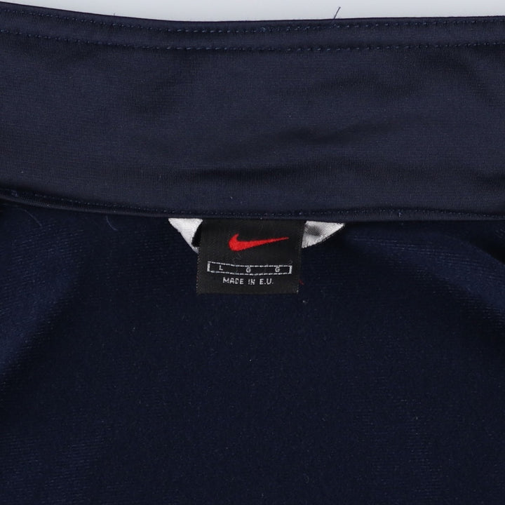 90'S Nike Jersey Track Jacket Men's L Size Vintage polyester blue type Vintage Second Hand