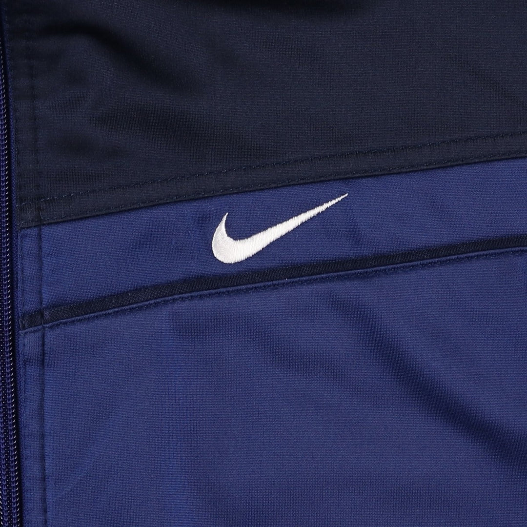 90'S Nike Jersey Track Jacket Men's L Size Vintage polyester blue type Vintage Second Hand