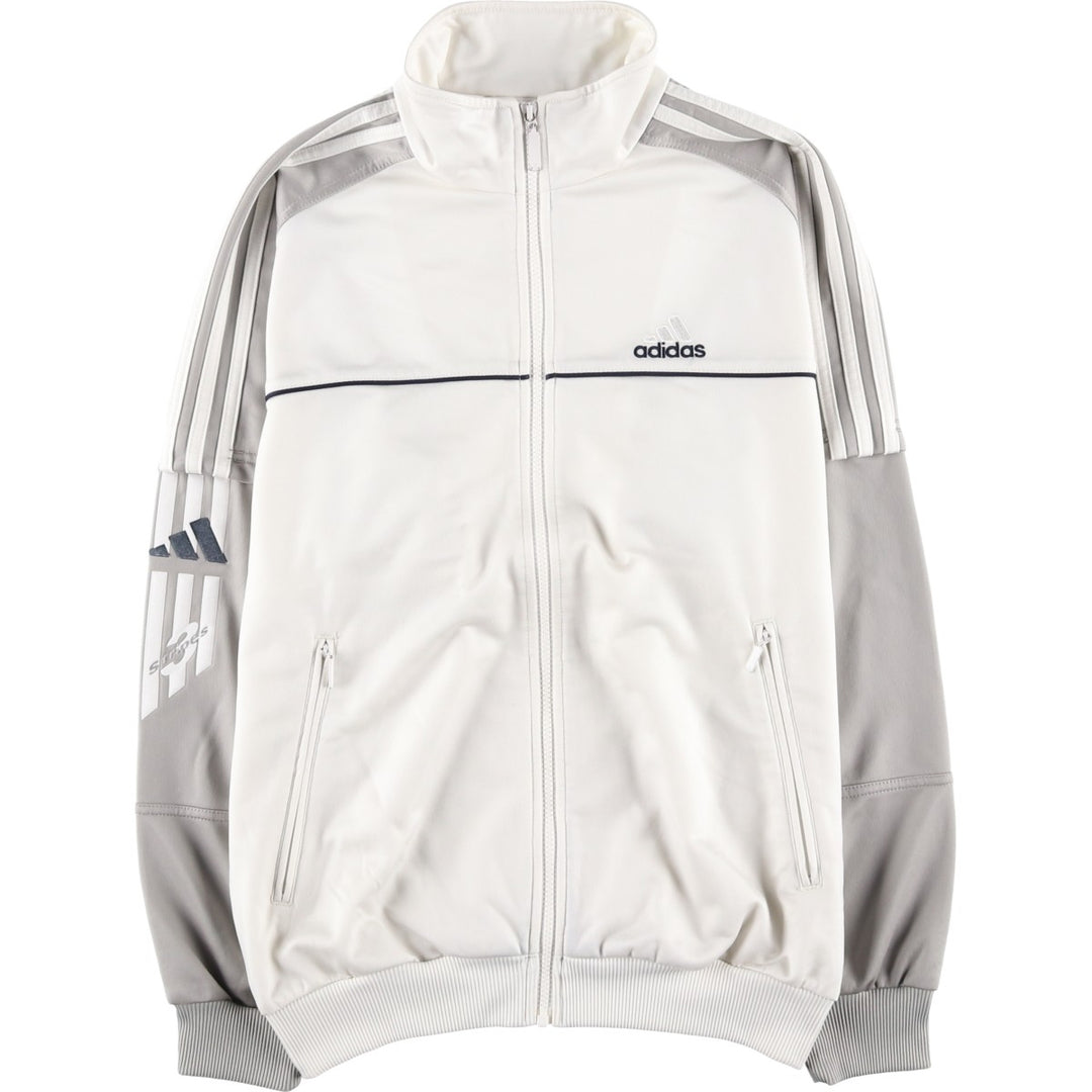 00'S adidas jersey track jacket, men's size S polyester white type Vintage Second Hand