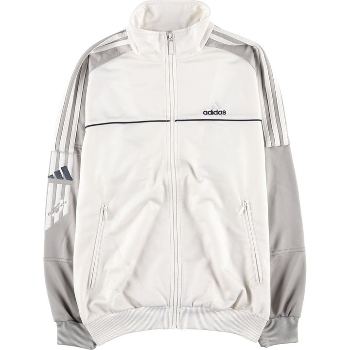 00'S adidas jersey track jacket, men's size S polyester white type Vintage Second Hand