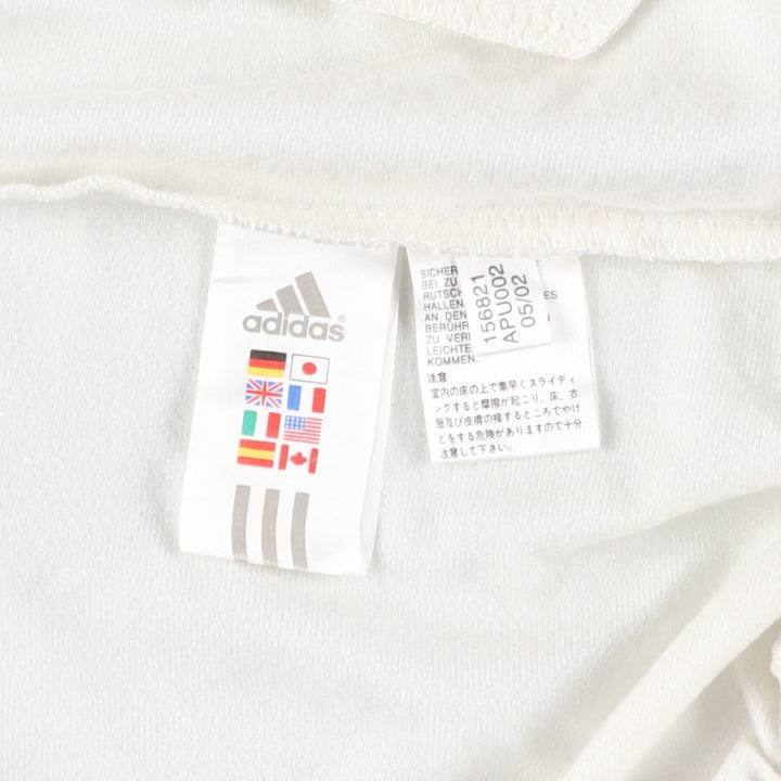 00'S adidas jersey track jacket, men's size S polyester white type Vintage Second Hand