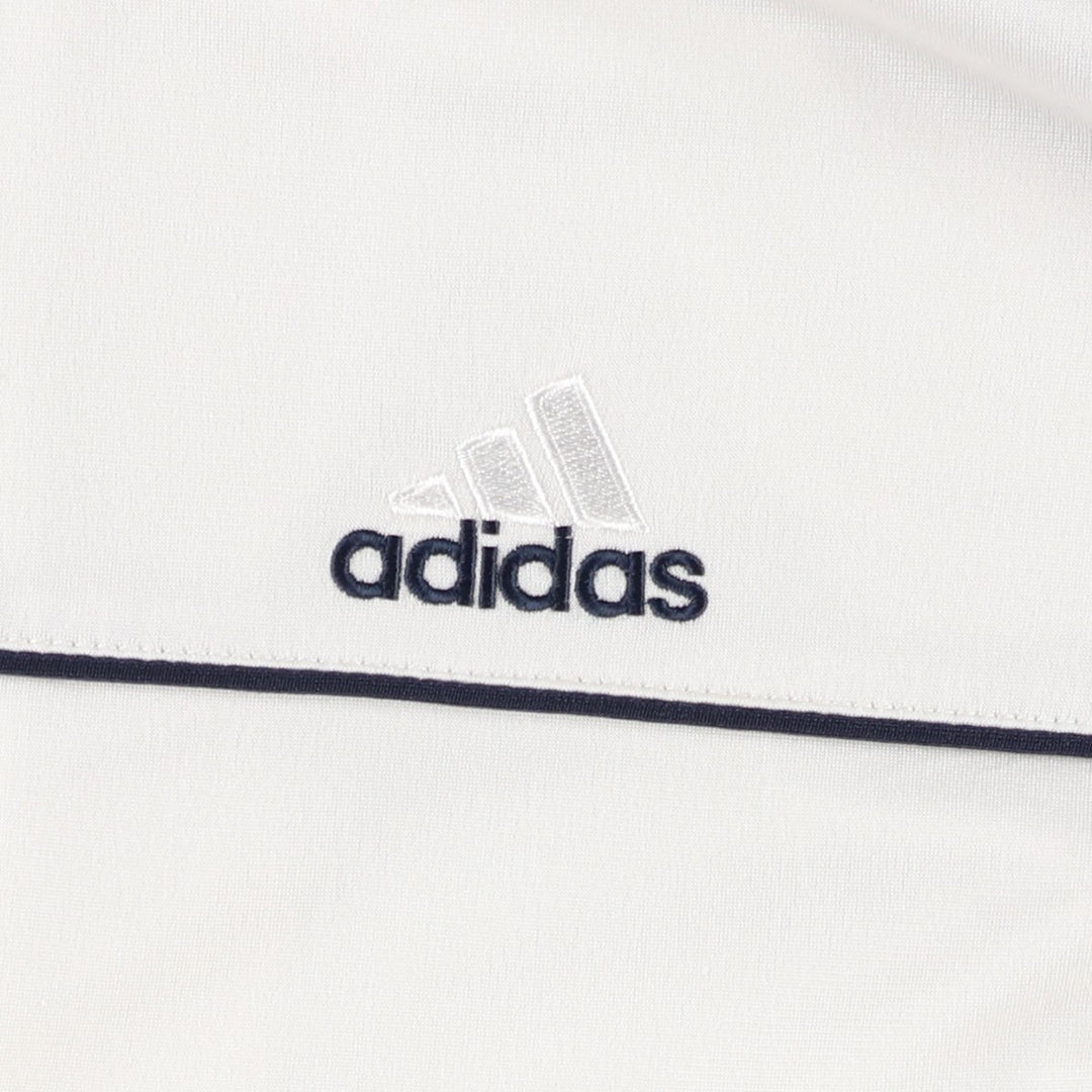 00'S adidas jersey track jacket, men's size S polyester white type Vintage Second Hand