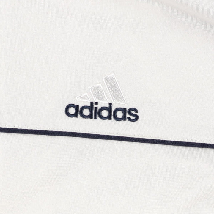 00'S adidas jersey track jacket, men's size S polyester white type Vintage Second Hand