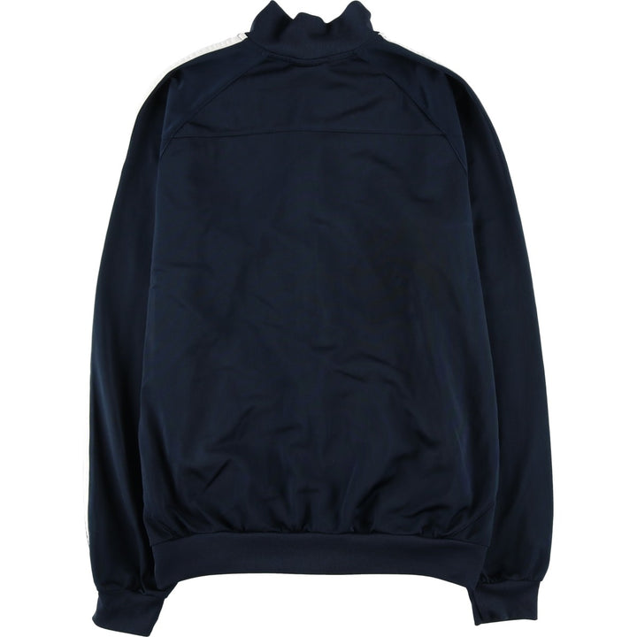 00'S adidas jersey track jacket, men's size M polyester navy blue type Vintage Second Hand