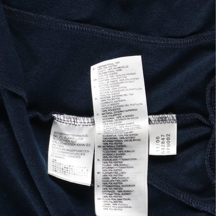 00'S adidas jersey track jacket, men's size M polyester navy blue type Vintage Second Hand